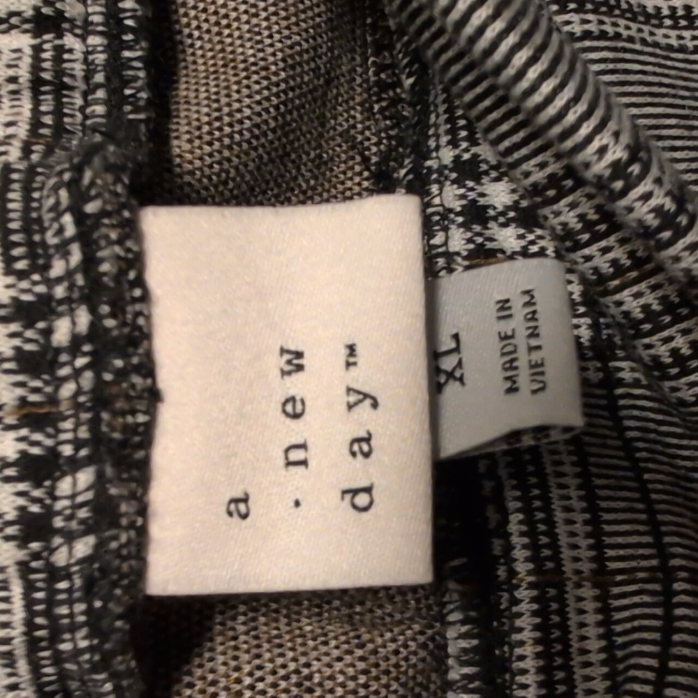 a new day Black and White Checkered  Dress Pants - Picture 3 of 3